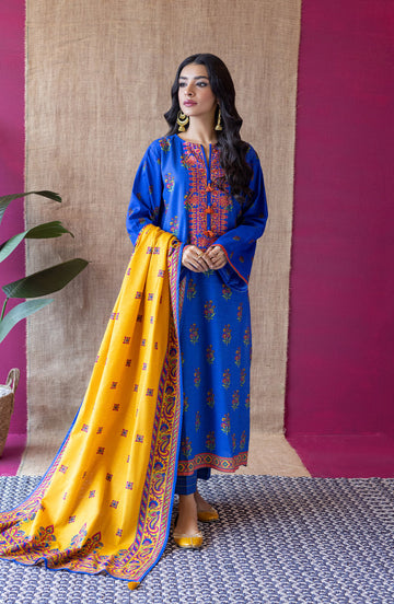 Orient OTL 22 130 Blue Khaddar Myreen Winter Collection 2022 Online Shopping